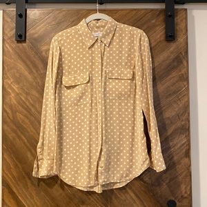 Equipment Polka Dot Blouse Small